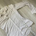 James Perse Shirt cotton striped button down womens Beige (medium) contemporary Photo 5