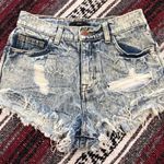 Forever 21 Stone Washed High Waisted Jean Shorts Photo 0