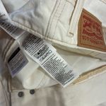 Levi's NWT Levi’s Women’s High Waisted Mom Shorts White Denim Size 33 Photo 5