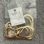 NWT Layered Herringbone Necklace Gold Photo 1