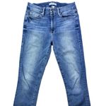 Good American  Womens High Rise Destressed Skinny Jeans Light Wash Size 4 Photo 2