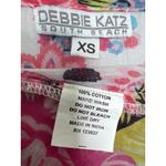 Debbie Katz inez Zara pink floral midi wrap sheer summer resort dress XS Photo 11