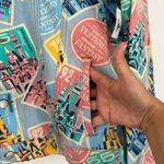  Castles of Disney Parks D23 Postage Stamps Denim Jacket Size L NEW Photo 6