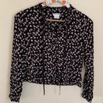 Urban Outfitters  Floral print long sleeve crop top Photo 0