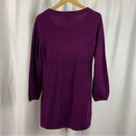 Style & Co  Large Plum Jewel Tone Scoop Neck Sweater Dress Fall Winter Embellish Photo 1