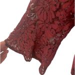 Talbots MP lace bell sleeves keyhole back fully lined blouse NWOT Photo 4