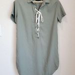 Rails  Rocky Lace Up Linen Blend Short Sleeve Size Small Photo 2