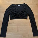 LPA Black Long sleeve Crop Top Photo 0