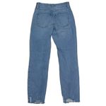 We The Free  People Straight Jeans Women Sz 24 Button‎ Fly High Rise Distressed Photo 4