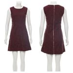 Diane Von Furstenberg  Carpreena Burgundy Lace Floral Sleeveless Dress Size 8 Photo 1