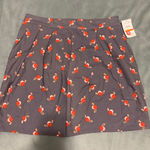 Hinge 🌟 HP 12/7 Nordstrom  Grey Floral Skirt M Photo 0