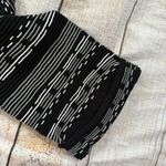 Marla Wynne Cardigan Womens Size 1X Black Beachy Nautical Stripe Open Front Photo 7