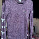 PINK - Victoria's Secret Victoria's Secret Pink Marled Purple Sweater Photo 0