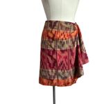 Ralph Lauren Lauren Geometric Multicolor Wrap Around Skirt Size 12 Photo 1