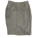 Carlisle Houndstooth Pencil Skirt Size 10 28 inch Waist Straight Winter Photo 0