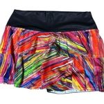 Faye + Florie Women’s Size XL Bright Multi Colored Striped Pammy Tennis Skort Black Photo 1