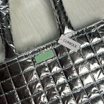 Clinique  Silver Metallic Puffy Tote Bag Photo 2
