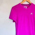 Adidas climalite workout short sleeve performance athletic tee pink small Photo 6