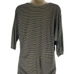 Soft Joie 3/4 Dolman Sleeves V Neck Striped Casual Top Green Size XS Photo 4