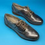 Steve Madden Women’s Addan Gold Oxfords Metallic Lace Up Flats Shoes Size 6 Photo 1