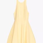 ZARA  mini halter dress butter yellow evening party wedding dress Photo 7