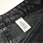 H&M NWT  Long Denim Frayed Hem Raw Edge Skirt in Washed Black | Size XS Photo 7