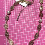 Tahari  Gold Plated Natural Look Pearl Adjustable 19” Chain Necklace Photo 4