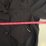 Eddie Bauer  Trench Coat‎ Lightweight Rain Jacket Double Breasted Black Small Photo 3