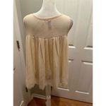 Alya  sheer boho embroidered top size medium Photo 2