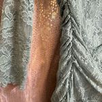 Lila Rose Lily Rose Sage Green Lace Long Sleeve Off The Shoulder Bodycon Dress XL NWT Photo 3