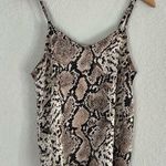 Hayden LA Brown Snakeskin Babydoll Top Camisole Adjustable Strap Date Night Y2K Photo 0