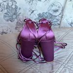 💜Lulus: Karence Violet Satin Lace Photo 8
