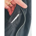 Basler Italian Linen Full Zip Jacket Small Black Tailored Quiet Luxury Career Photo 6