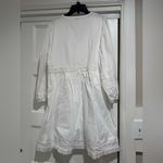 J.Crew  V-neck Mini dress with Crochet trim Photo 9