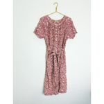 Faherty Carmel Midi Dress Size XS Spice Sunrise Floral Orange Shirtdress Boho Photo 3