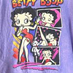Betty Boop  Purple Acid Wash Graphic T-Shirt Old School Cartoon Small Photo 2