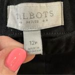 Talbots Faux Suede Black Leggings size 12P Photo 1