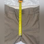 Gap stretch tan herringbone red pants trousers wide leg slacks woman’s 6A Photo 5