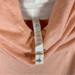 Lululemon Women's Orange Peach Stress Less Hoodie Cowl Neck Size 4 Photo 2