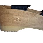 No. 6 Store Shelby Clog on Mid Wedge in Black Leather Size 38 Photo 5