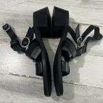 Anthropologie  Black Heeled sandals Size 41 Photo 3