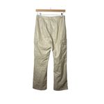 Salty LA Women’s Leather Wide Leg Cargo Pants Beige Size M Photo 2