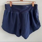 Under Armour Women's Blue Thick Elastic Waist Active Workout Gym Running Shorts Photo 5