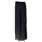 Vintage 90's/Y2K Lined Tie Waist Palazzo Pants Black Size Small Photo 7