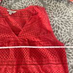 Lucky Brand  Crochet Lace Boho Tank Medium Peasant Top Sleeveless Coastal Hippie Photo 5