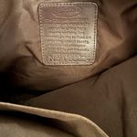 Brighton  Brown Leather Basket Weave‎ Design Tote Handbag Purse Vintage Photo 5