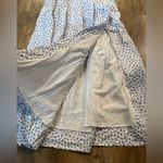 Reformation  Coucou Linen Dress in Hanna Blue White Floral Size 6 100% Linen Photo 5