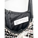 Mac Duggal  93735 Black Pearl Embellished Tie One Shoulder Formal Gown Size 0 Photo 5