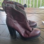 Free People Carrera Woven leather side zip ankle boots size 38 ladies gothic Photo 5