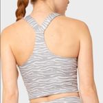 Kyodan Perfectly Blended Gray Tiger Print Cropped Bra Top Sportsbra M Photo 3